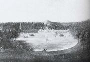 unknow artist View of the Lower lake at Studley Royal oil painting reproduction